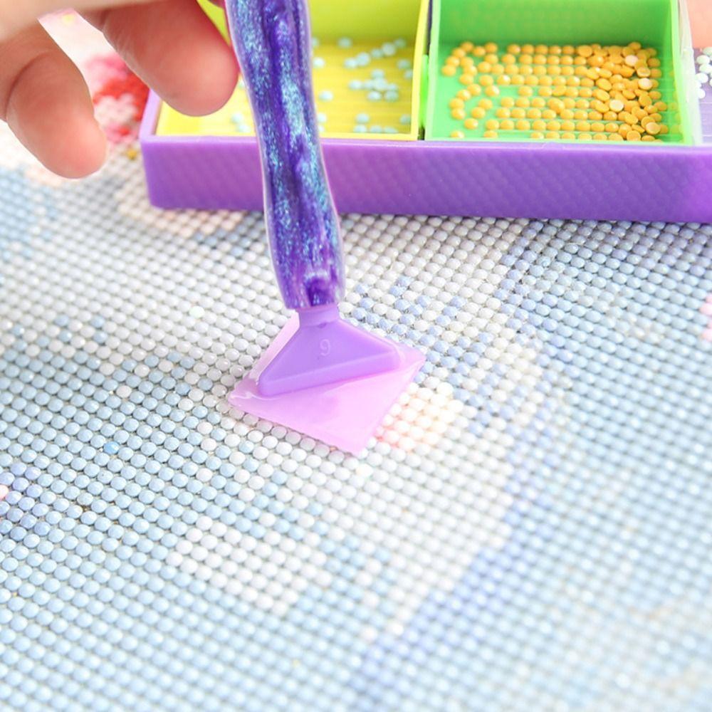 Набор ручек для алмазной живописи из смолы для вышивки, пластиковый/металлический 5D инструмент для алмазной живописи