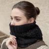 Зимняя вязаная балаклава, шапка-бини, теплая цельная шапка-бини с подкладкой из флиса, шарф-маска для велоспорта, катания на лыжах, толстая шапка-череп