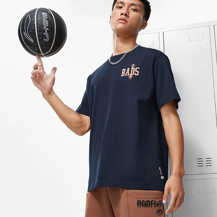 Футболка Li Ning Badfive Унисекс Темно-синий AHST511-6