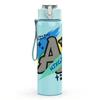 1PC Excellent Grade A School Art 750ml Color Plastic Sports Water Bottle Leakproof Flip Straw Lid Suitable for Sports Office Home Use