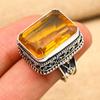 Honey Topaz Gemstone Handmade 925 Sterling Silver Wonderful Jewelry Ring