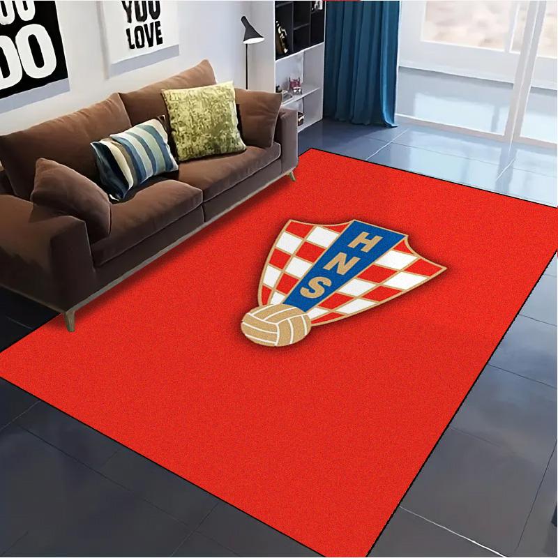 Hrvatski nogometni savez HNS Carpet Rug for Living Room Bedroom Home Sofa Decoration,Kids play Non-slip Floor Mat