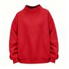 Solid color semi-turtleneck sweater women's autumn and winter pullover casual women's top women's clothing