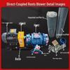 Three-Leaf Direct-Coupled Variable Frequency Blower for Aquaculture 380V