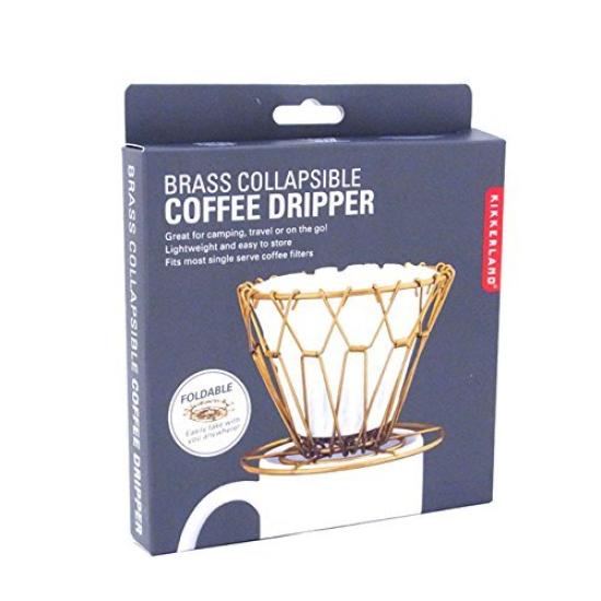 Brass Collapsible Coffee Dripper by Kikkerland