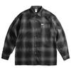 CalTop 2000LS Ombre Check Long Sleeve Flannel Made In the Size M Shirt, USA, Black/Charcoal,