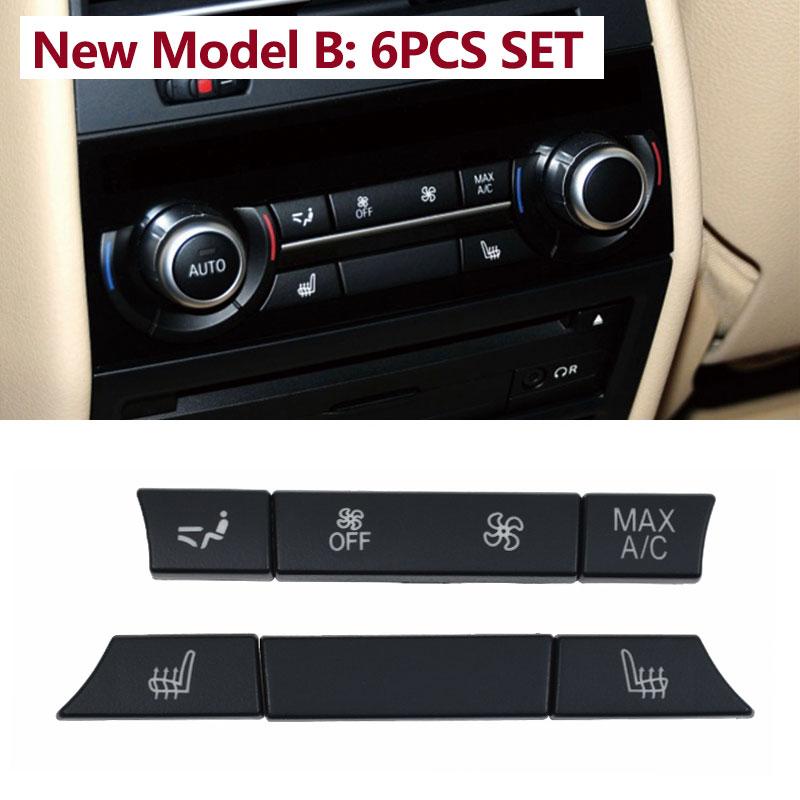 Rear Air Conditioner Ventilaton AC Button Keys Repair Kit For BMW 5 5GT 6 7 Series F10 F11 F07 F01 F02 F12 F06 730 735 740