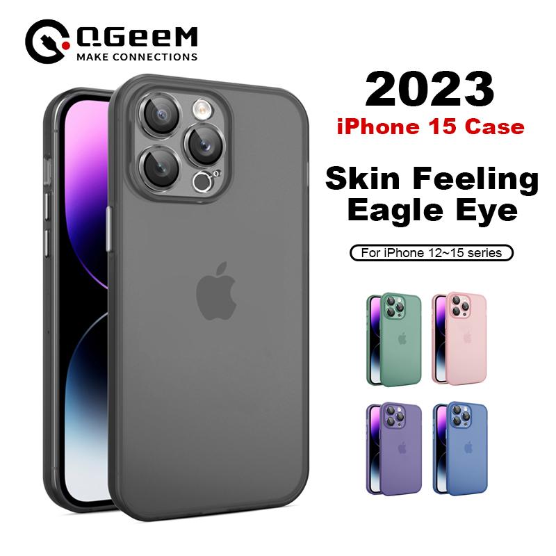 Чехол для iPhone 15 14 13 12 15 Pro Max 14 Pro 14 Plus, черный матовый полупрозрачный противоударный чехол для iPhone 13 14 Pro Max