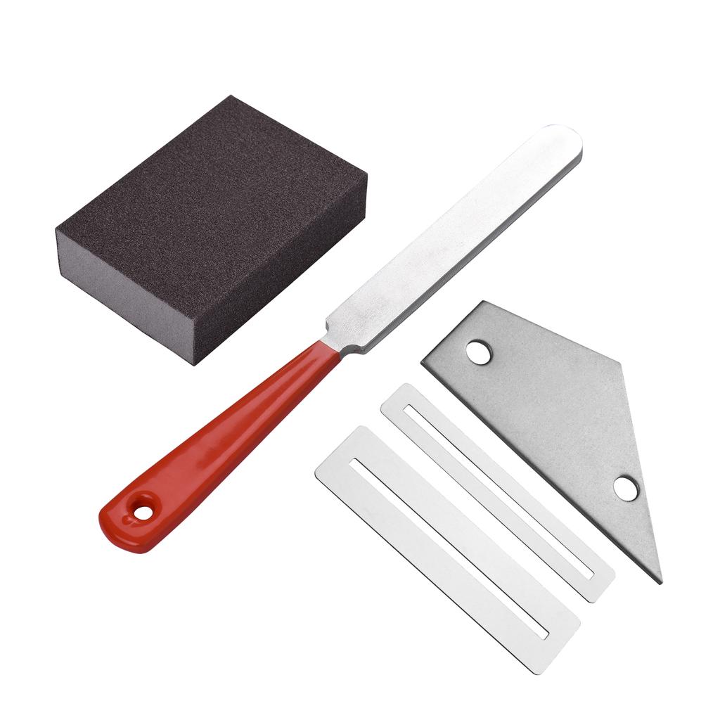 Guitar Luthier Tool Kit 1pc Stainless Steel Guitar Fret File + 2pcs Fingerboard Guard + 1pc Guitar