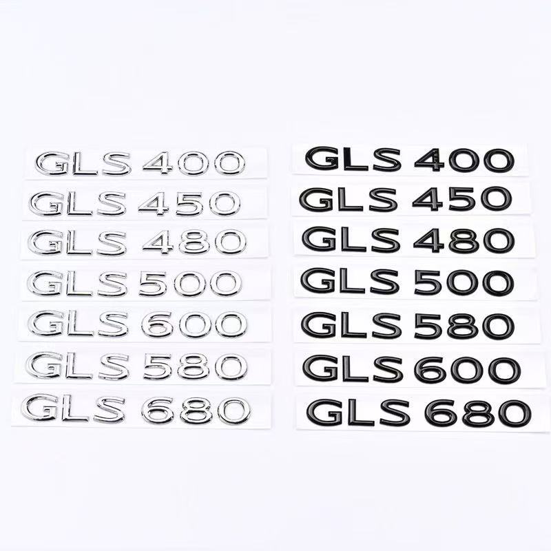 3D ABS Chrome Logo Car Sticker Emblem Badge Door Decal For Mercedes Benz Maybach GLS 400 450 480 500 580 600 680 Car Accessories WX4