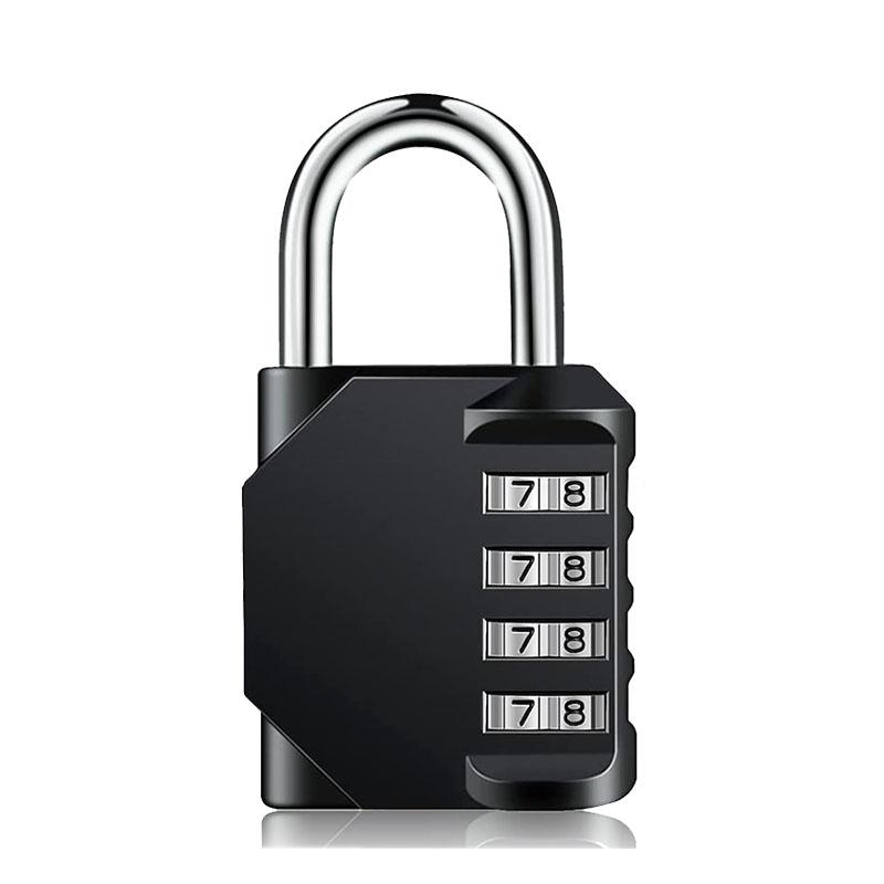 4 Digit Long Shackle Combination Padlock Waterproof Outdoor Password Lock for School Gym Locker Fence Gate