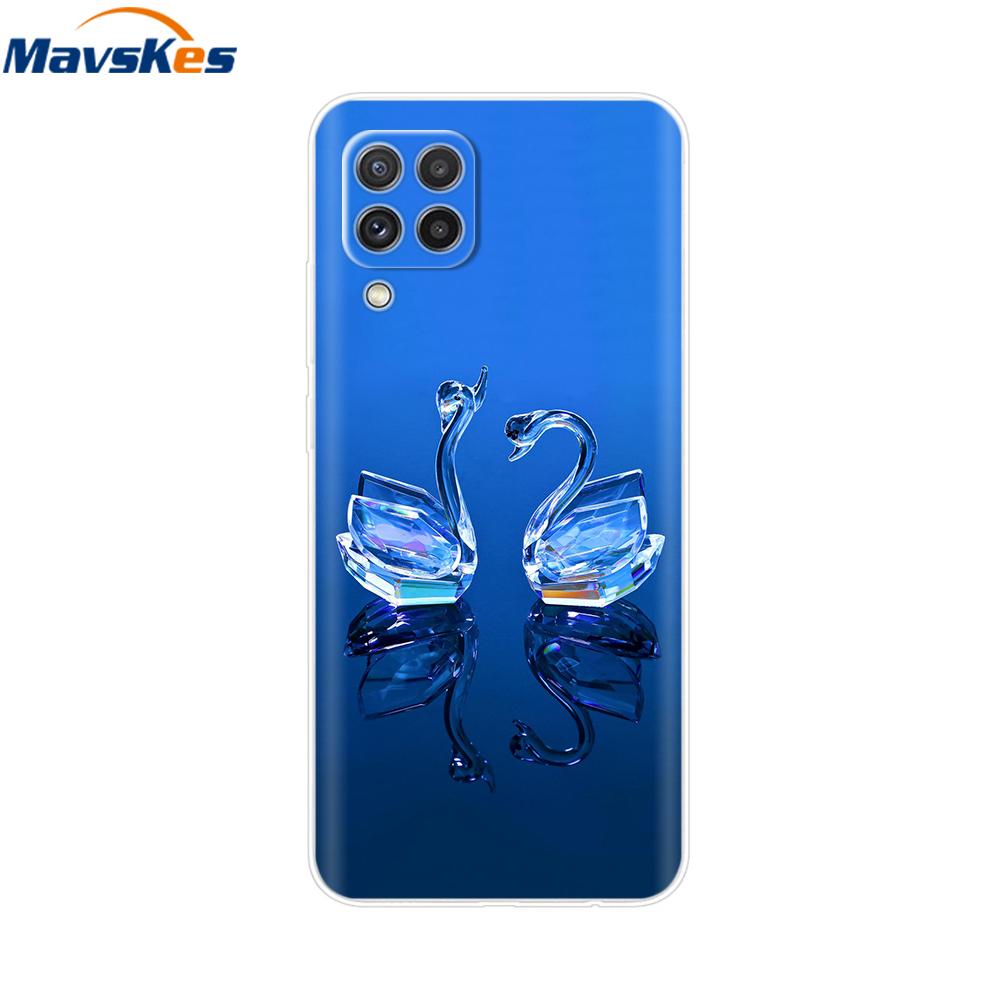Чехол для Samsung Galaxy A12 Мягкий силиконовый чехол Модный расписной мягкий чехол для телефона Чехол для Samsung Galaxy A12 A 12 Чехол Бампер
