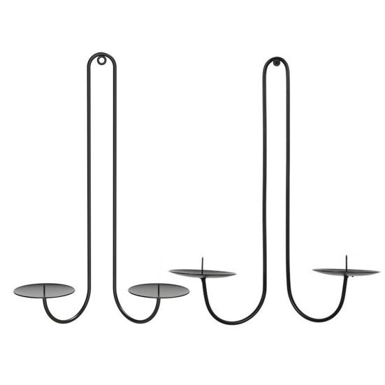 Подсвечник из железа, настенный подсвечник в стиле весов, подвесной подсвечник для гостиной, столовой и камина