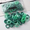 100Pcs Colorful Hair Ties Gentle Towel Ring Material Elastic Bands Hair Rings Styling Lightweight Versatile Accessories