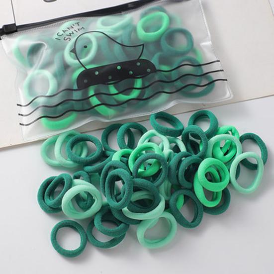 100Pcs Colorful Hair Ties Gentle Towel Ring Material Elastic Bands Hair Rings Styling Lightweight Versatile Accessories