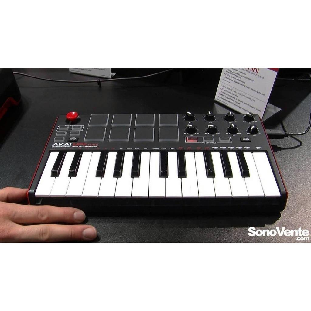 Akai Professional USB MIDI клавиатура контроллер 8 Pad MPK mini MK2