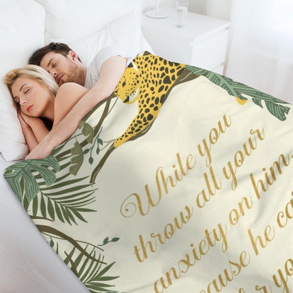 1 ПЕТРА 5:7 Плед на кровать плед Мягкие Мода Диваны теплый для зимы Одеяла