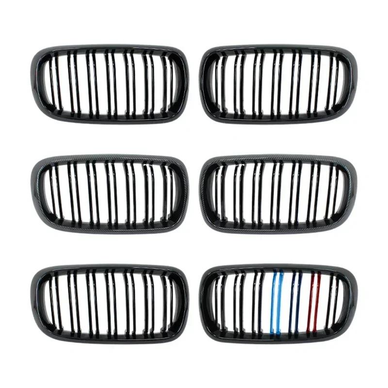 Glossy Black Front Kidney Sport Grill Grille Single Slat For BMW X5 F15 X6 F16 X5M F85 Mesh Replace Racing Grills