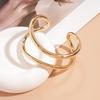 Europe American Style Wide Irregular Open Bangle Double-layer Exaggerated Bracelet  Girls