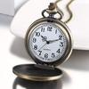 JEWELRYWE Карманные часы Антикварные часы с подвеской в виде поезда Аналоговые карманные часы с подвеской на шею Часы для мужчин Церемония совершеннолетия День рождения Годовщина