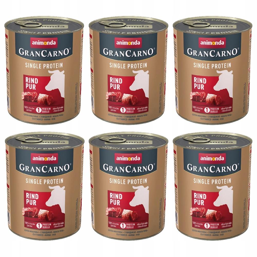 Animonda Grancarno Protein Beef 6X800G