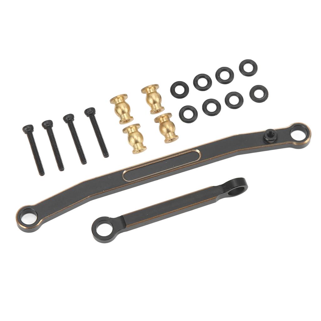 Brass Steering Rod RC Car Steering Linkage for Axial SCX24 124 Remote Control Car Black