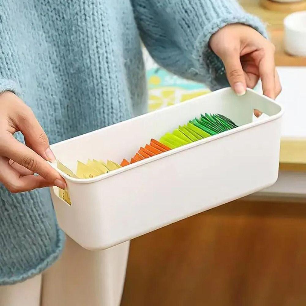 Large Capacity Kitchen Organizer Bin Coverless Organizer Containers Durable Storage Drawer