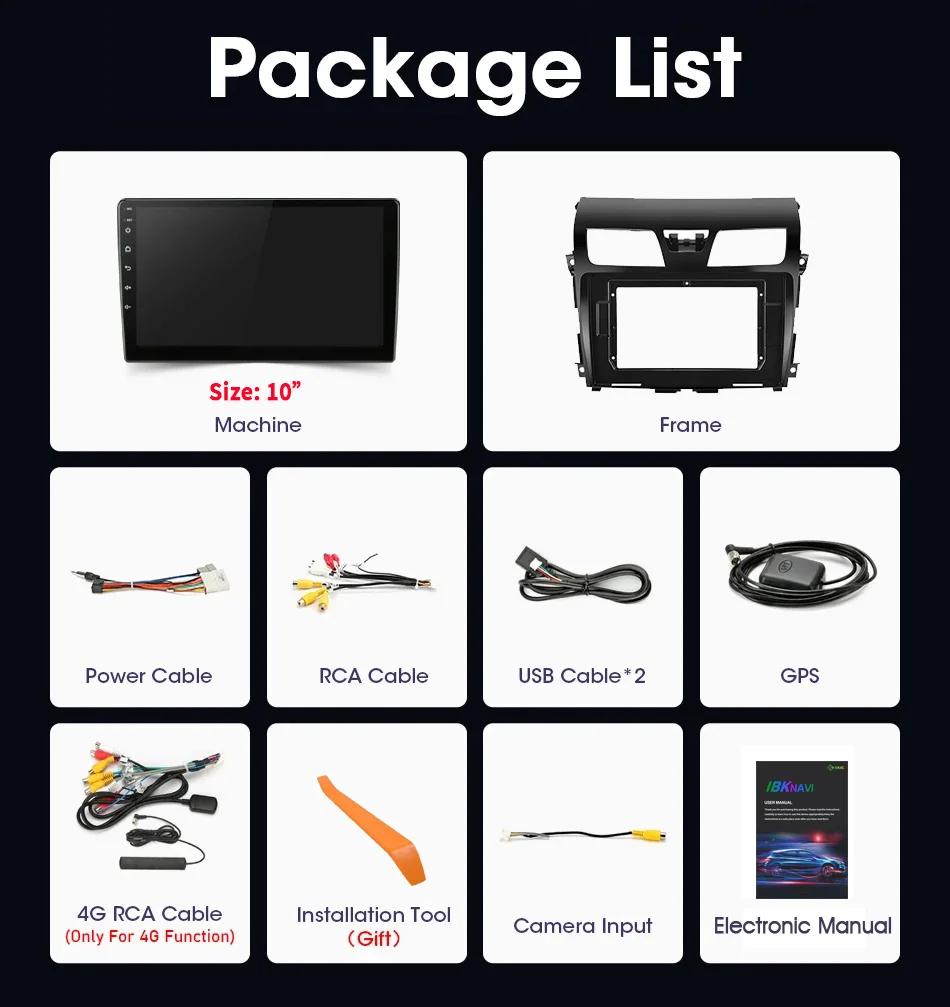 Автомобильный радиоприемник Android 14 мультимедийный плеер навигация беспроводной CarPlay сенсорный экран стерео Bluetooth для NISSAN Teana J33 2013-2018