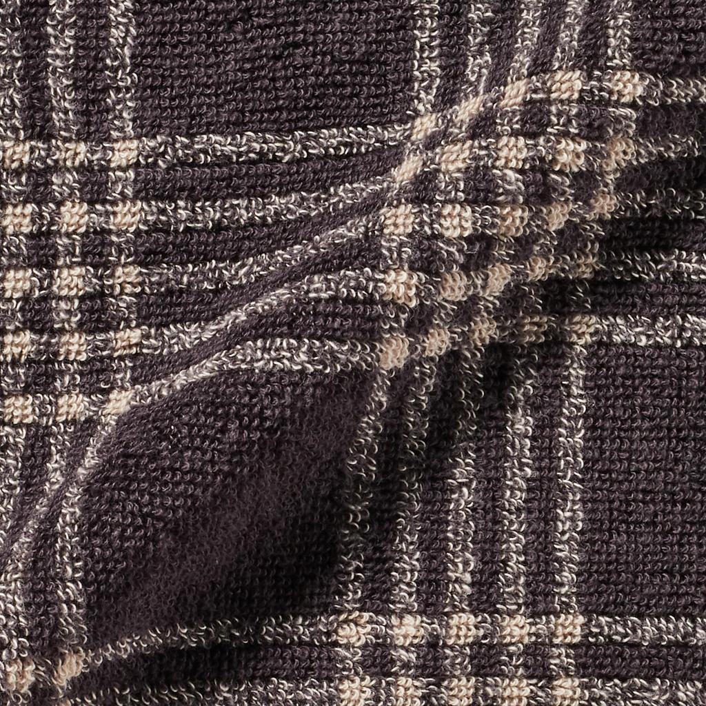 MUJI Пушистое махровое полотенце для лица в клетку темно-коричневого цвета, набор 34 x 85 см, мягкое 83431952 (Узор) 4 шт