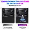 ugsbf6 2PCS Car HD Induction Lamp Laser LED Welcome Light Decoration Accessory For Ford Max 2007-2008 Mondeo 2007-2013 FOCUS Mustang