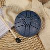 Стальной язычковый барабанчик Rain Chime 3 дюйма 6 нот мини-барабан Handpan Sound Healing Instrument Chakra Tank Drum для йоги, медитации
