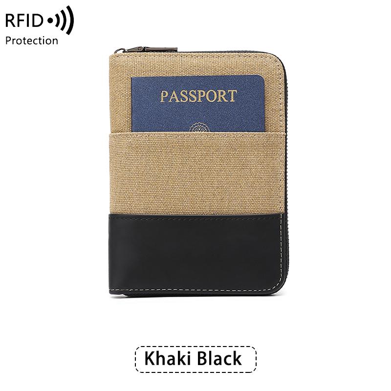 Сумка для паспорта RFID Retro для мужчин и женщин, модная многофункциональная обложка для паспорта, семейный набор, ПУ-паспортница, дорожные аксессуары