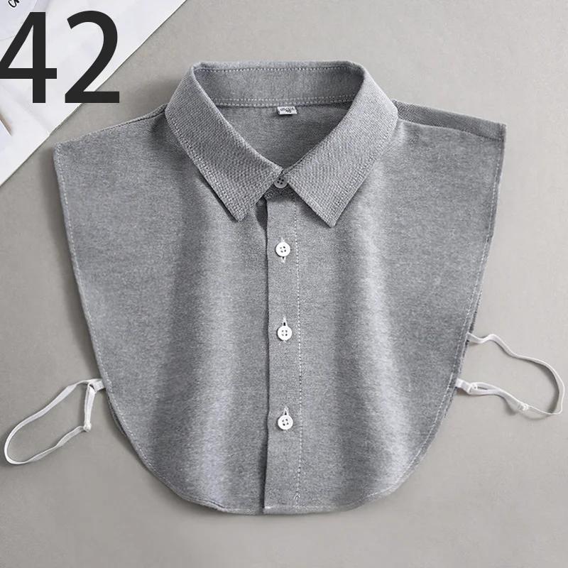 Оксфордская текстильная хлопковая накладка-воротник для мужчин, унисекс, универсальная, весенне-летняя, модная, деловой воротник для ношения под рубашку в офисе