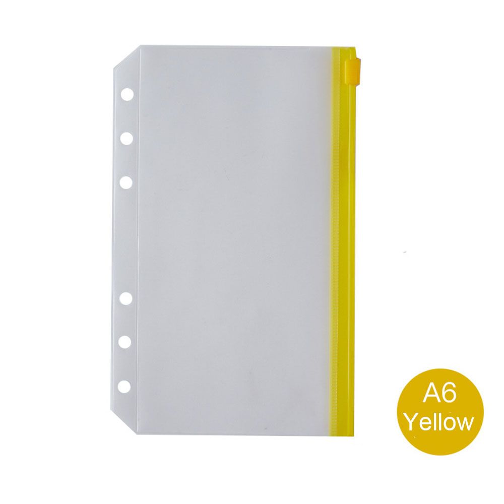 Organizers 6 Ring Loose Leaf Bags Binder Zipper Folders Notebook Binder Binder Pockets A5 A6 Size