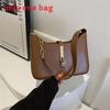 Korean Style Small Pu Handbag With Chain Strap For Daily Use