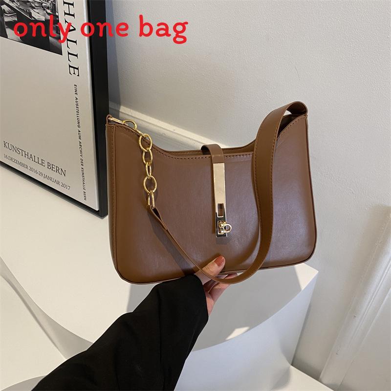 Korean Style Small Pu Handbag With Chain Strap For Daily Use