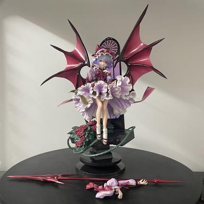 31см Проект Touhou Ремилия Скарлет GK ПВХ Экшн Аниме Фигурка Модели Игрушки Коллекция Украшение Стола Кукла Подарок