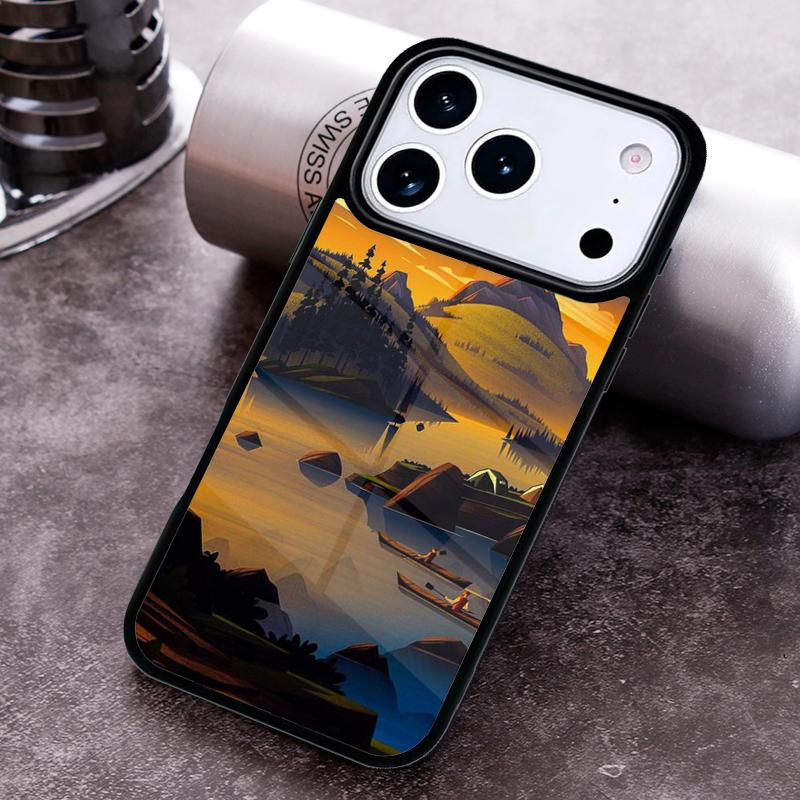 Мягкий чехол для телефона Nature Camping Art для iPhone 17 16 15 Pro Max Air 14 13 12 11 Plus Ударопрочный чехол Capa