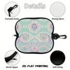 2D-Bohemian Floral Pattern Soft Eyewear Pouch, Protective Sunglasses Case, Portable Travel Eyeglasses Holder, Lightweight Accessories Gift for Women