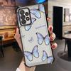 Красно-синий чехол-бабочка для телефона Samsung Galaxy A52 A17 A13 A35 A36 A26 A21s A33 A24 A25 A16 A15 Мягкий чехол