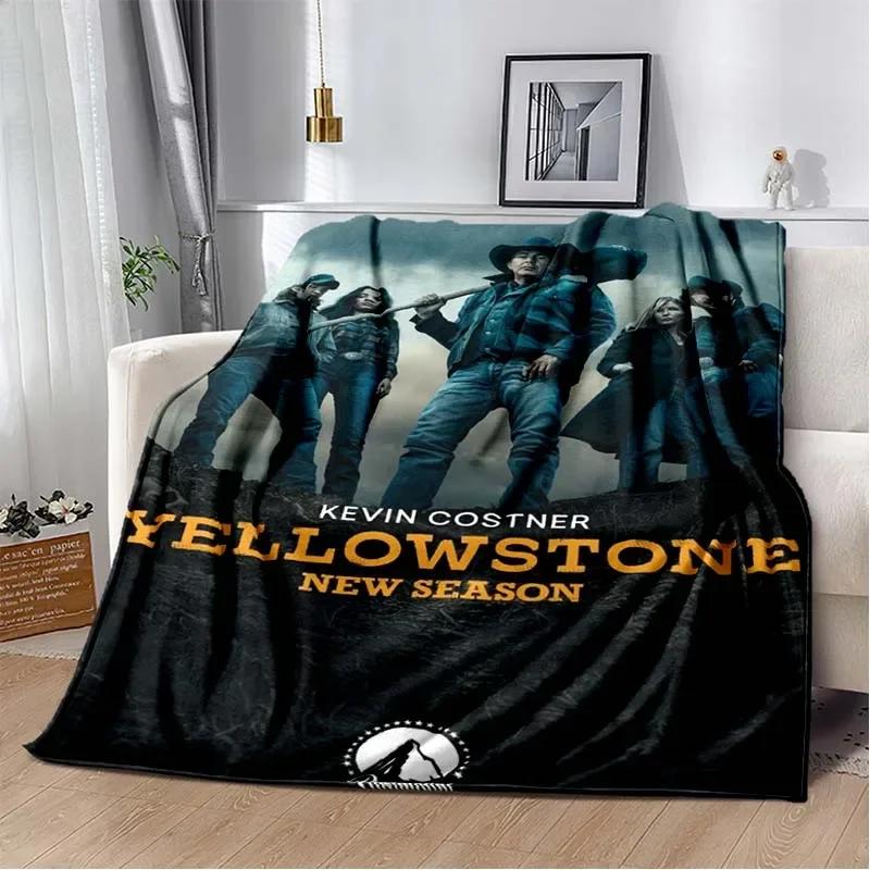Теплый плед Yellowstone для гостиной, спальни, кровати, дивана, офиса, подарки, фланелевые пледы