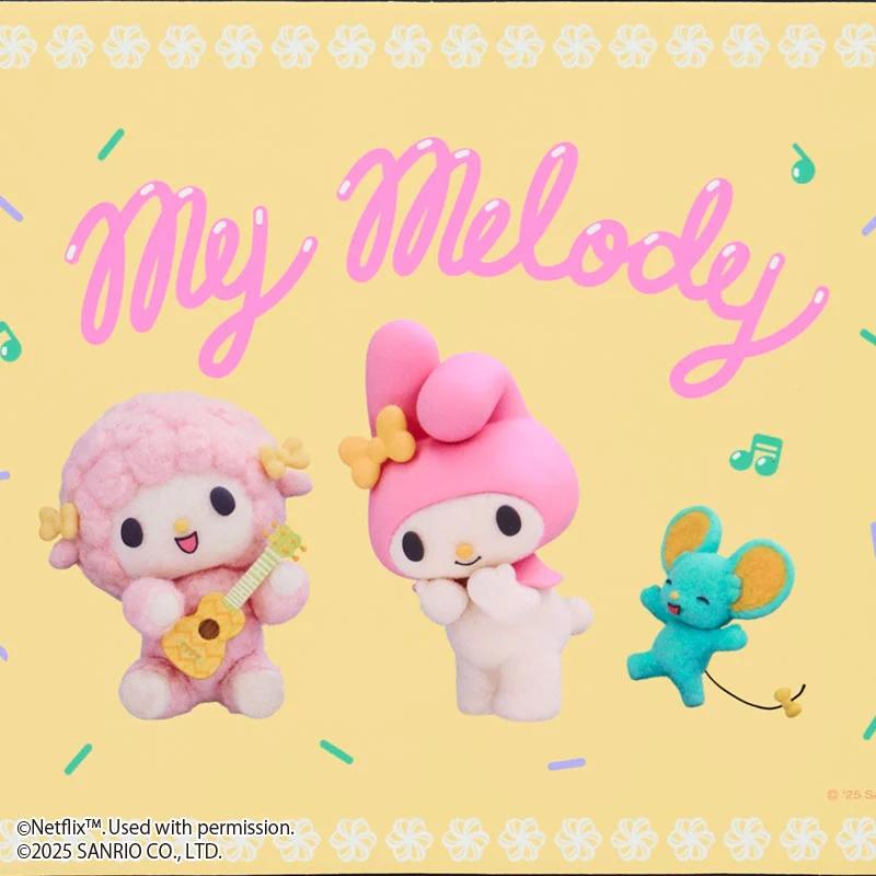 Sanrio Netflix MY MELODY & KUROMI Коврик для мыши My Melody Япония НОВЫЙ
