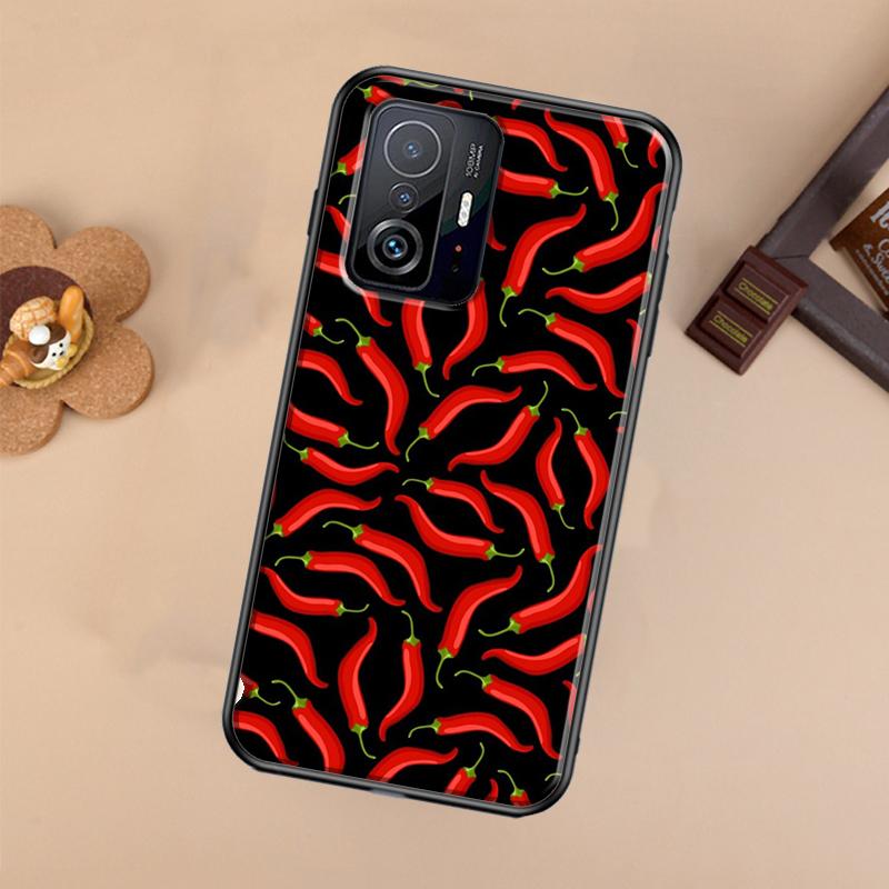 Чехол с рисунком красного перца чили для Xiaomi 14T 11T 12T 13T Pro 13 14 Ultra POCO X7 Pro X3 X5 F3 F5 F6 M6 X6 Pro