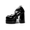 Retro Bow Super High Heel Single Shoes 2025 New Spring Gentle Waterproof Table Thick Sole Thick Heel Mary Jane Shoes
