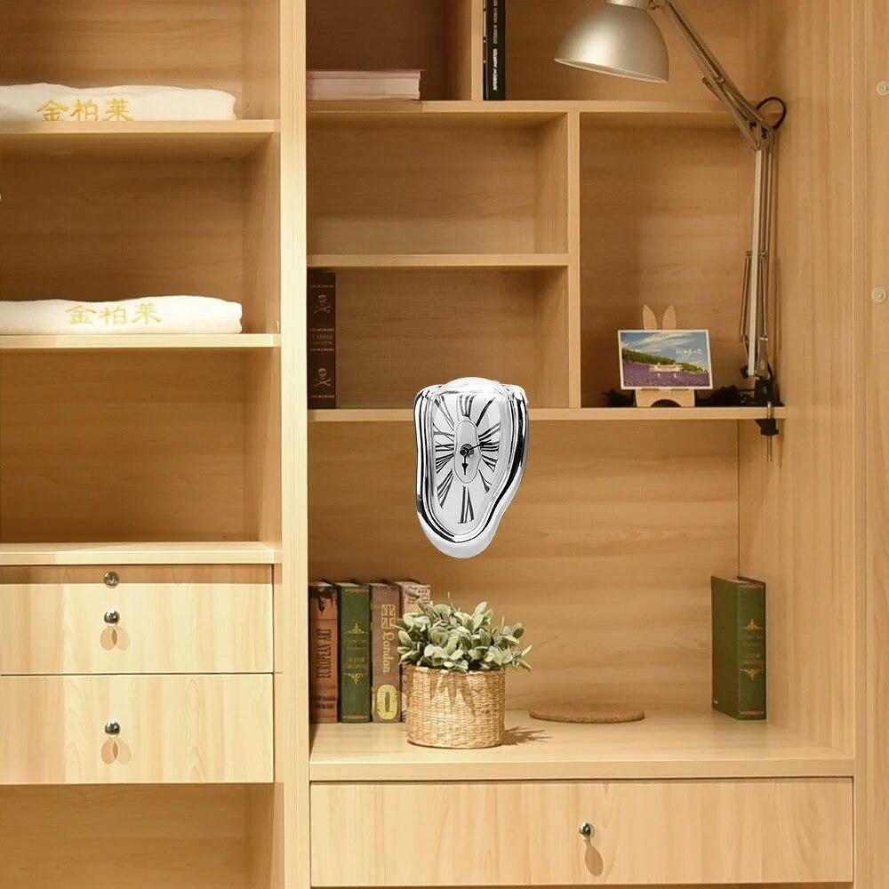 2019 оригинальные новые сюрреалистические тающие искаженные настенные часы в стиле сюрреализма Сальвадора Дали, настенные часы, украшение, подарок