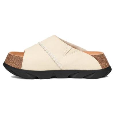 Модные толстые сандалии-слайды женские сандалии бежевые 1152695-OFW-OFW