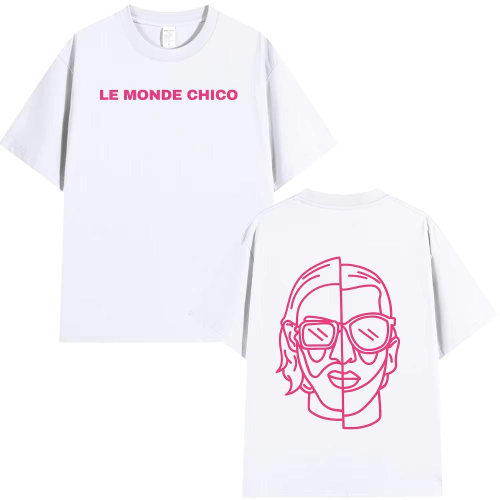 Le Monde Chico T Shirt French Rapper PNL Album Graphic Print T-shirt Men Women Hip Hop Fashion Oversized Daily Wear Cool Top