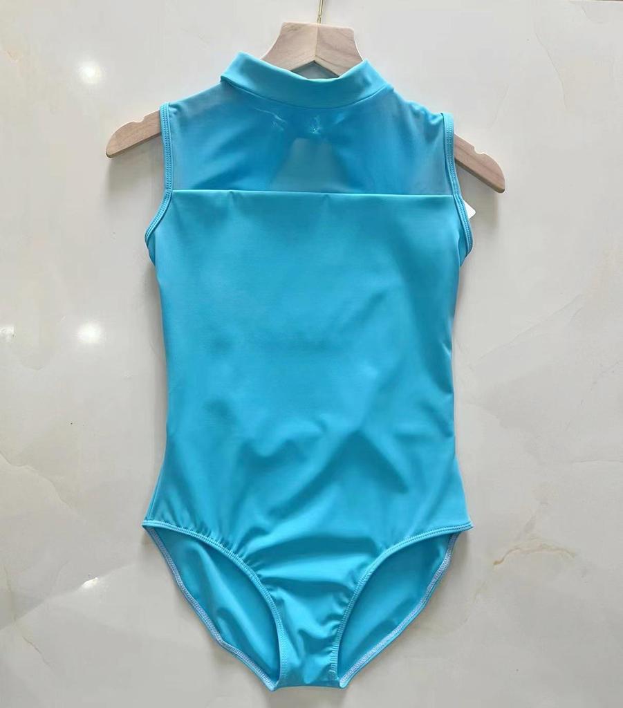 Балетный и аэробный купальник с высоким воротом для женщин