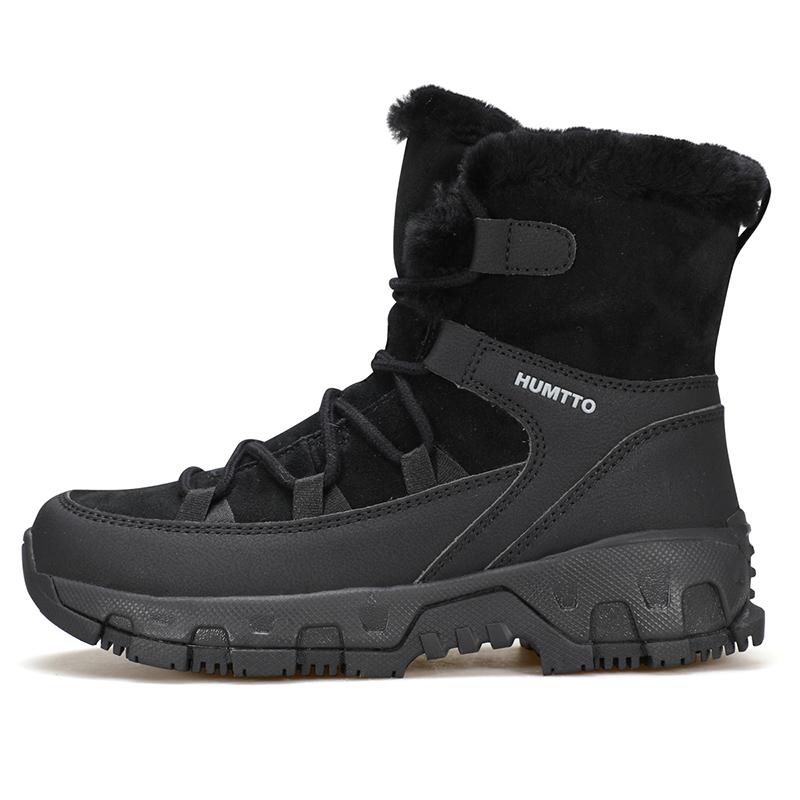 HUMTTO Шерстяные зимние сапоги женские из натуральной кожи уличные ботильоны для женщин зимняя повседневная теплая женская спортивная обувь