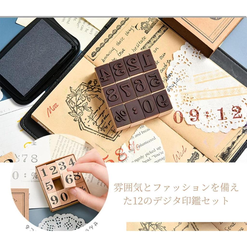 Mirhua Rubber Wooden Rubber Stamp Elegant Stamp, Stamp, Stamp, Set, Stylish, Cute,